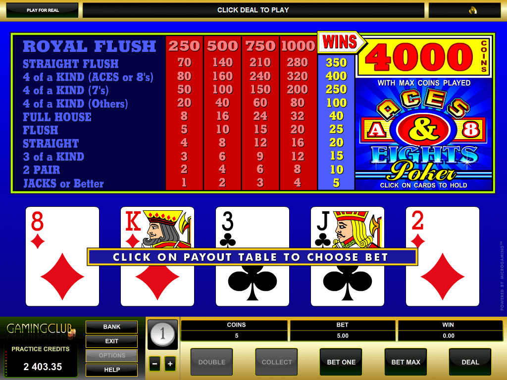 Aces and eights slot
