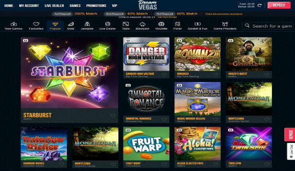 Dream Vegas Casino screenshot
