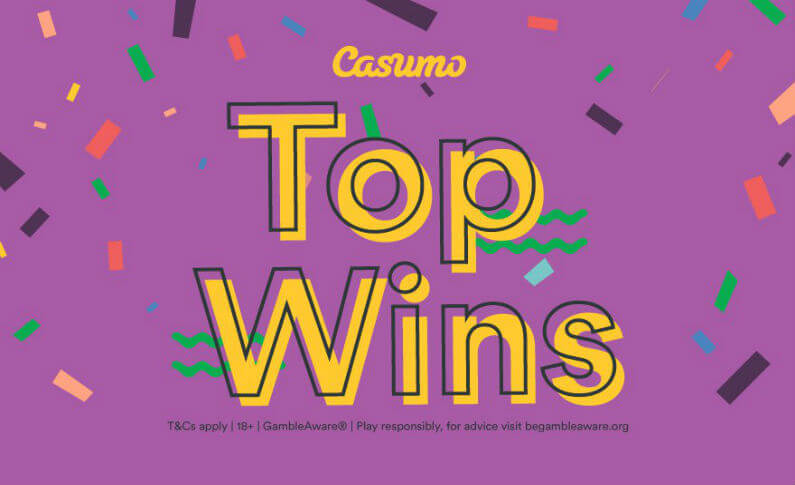 Top Winners at Casumo for December 2018